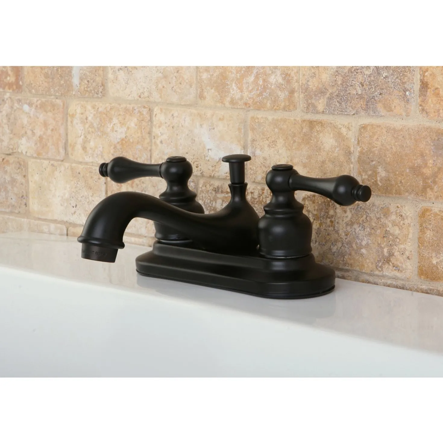 Kingston Brass Restoration 4-Inch Centerset 2-Handle Bathroom Faucet