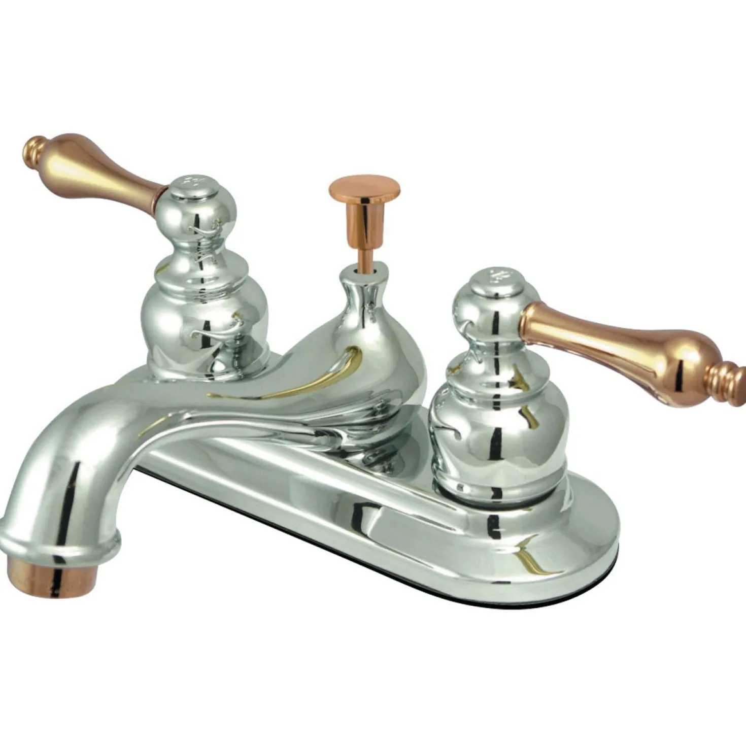 Kingston Brass Restoration 4-Inch Centerset 2-Handle Bathroom Faucet