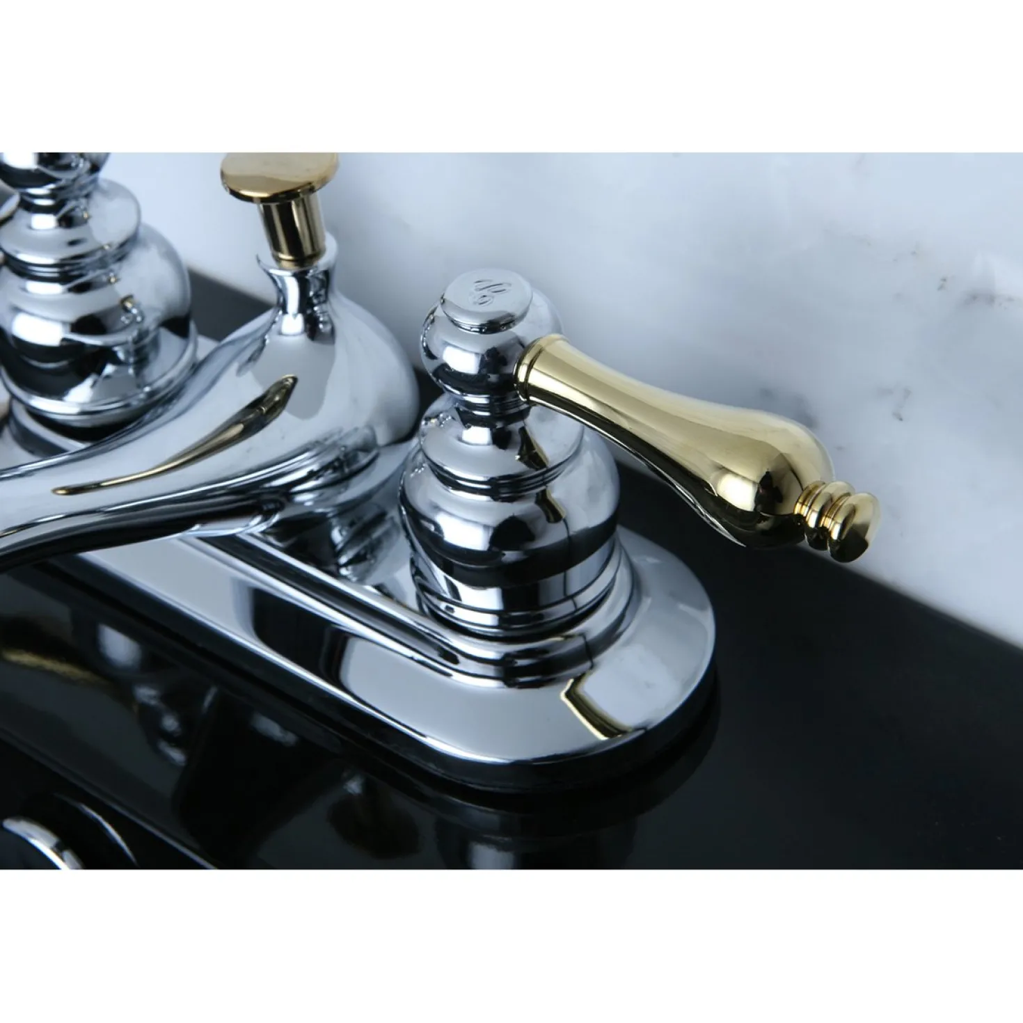 Kingston Brass Restoration 4-Inch Centerset 2-Handle Bathroom Faucet