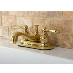 Kingston Brass Restoration 4-Inch Centerset 2-Handle Bathroom Faucet