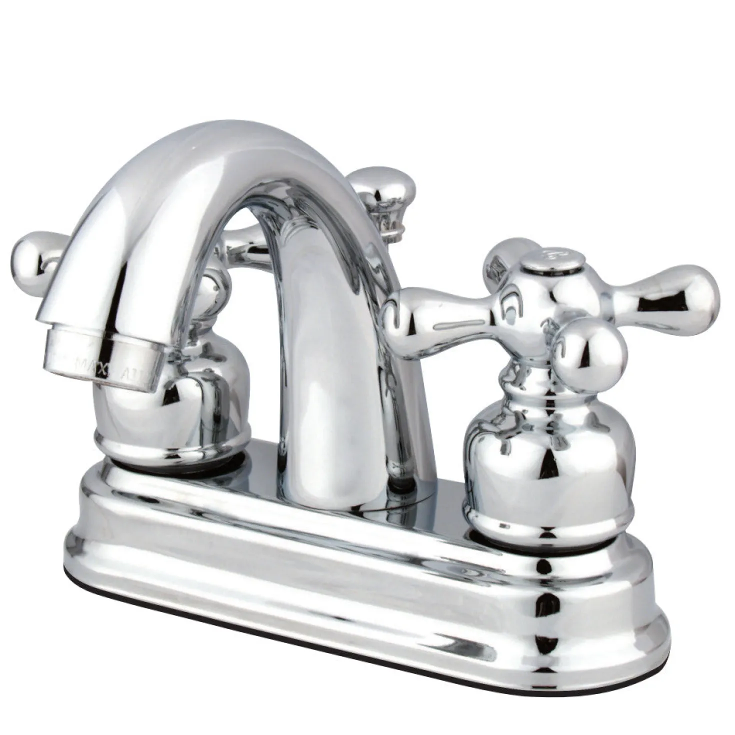 Kingston Brass Restoration 4-Inch centerset Lavatory Faucet with Metal Cross Handles