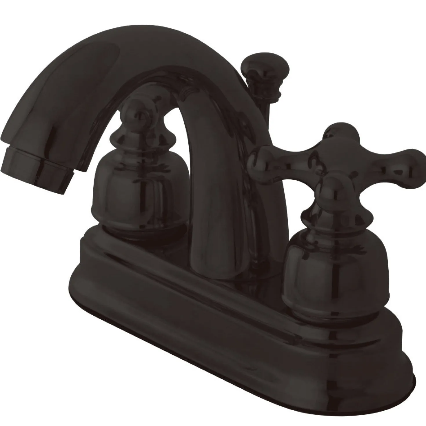Kingston Brass Restoration 4-Inch centerset Lavatory Faucet with Metal Cross Handles