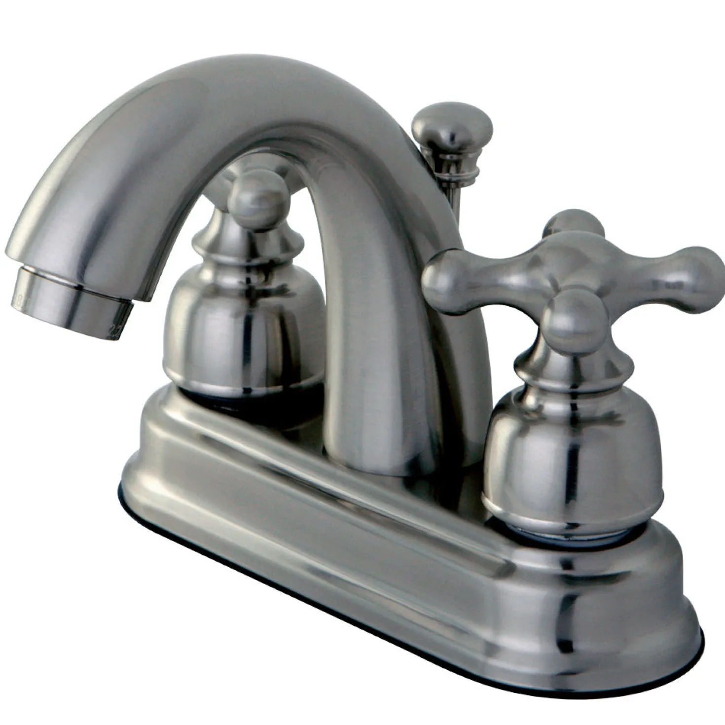 Kingston Brass Restoration 4-Inch centerset Lavatory Faucet with Metal Cross Handles