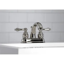 Kingston Brass Restoration 4-Inch Centerset Bathroom Faucet