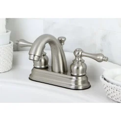 Kingston Brass Restoration 4-Inch Centerset Bathroom Faucet