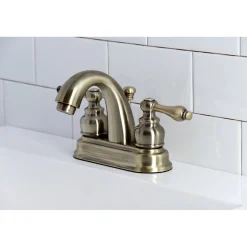 Kingston Brass Restoration 4-Inch Centerset Bathroom Faucet