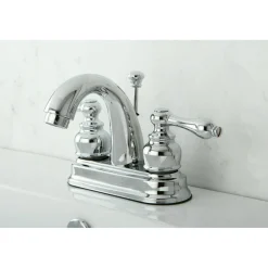Kingston Brass Restoration 4-Inch Centerset Bathroom Faucet