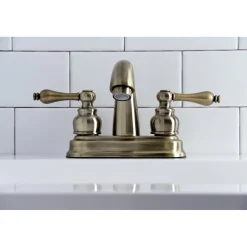 Kingston Brass Restoration 4-Inch Centerset Bathroom Faucet