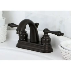 Kingston Brass Restoration 4-Inch Centerset Bathroom Faucet