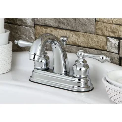 Kingston Brass Restoration 4-Inch Centerset Bathroom Faucet