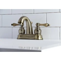 Kingston Brass Restoration 4-Inch Centerset Bathroom Faucet