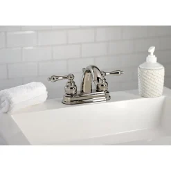 Kingston Brass Restoration 4-Inch Centerset Bathroom Faucet