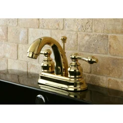 Kingston Brass Restoration 4-Inch Centerset Bathroom Faucet