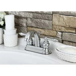 Kingston Brass Restoration 4-Inch Centerset Bathroom Faucet