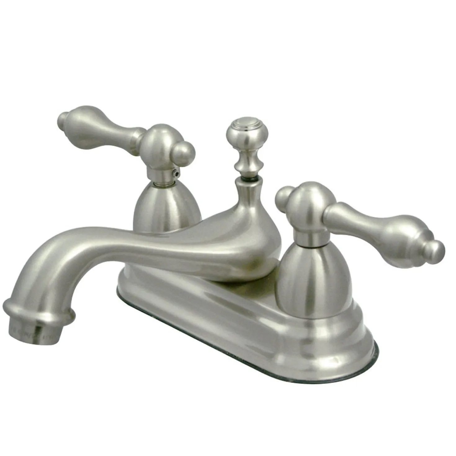 Kingston Brass Restoration 4-Inch Centerset Lever-Handle Bathroom Faucet
