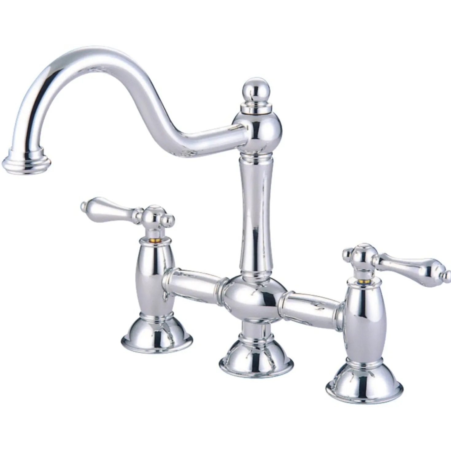Kingston Brass Restoration Kitchen Bridge Faucet
