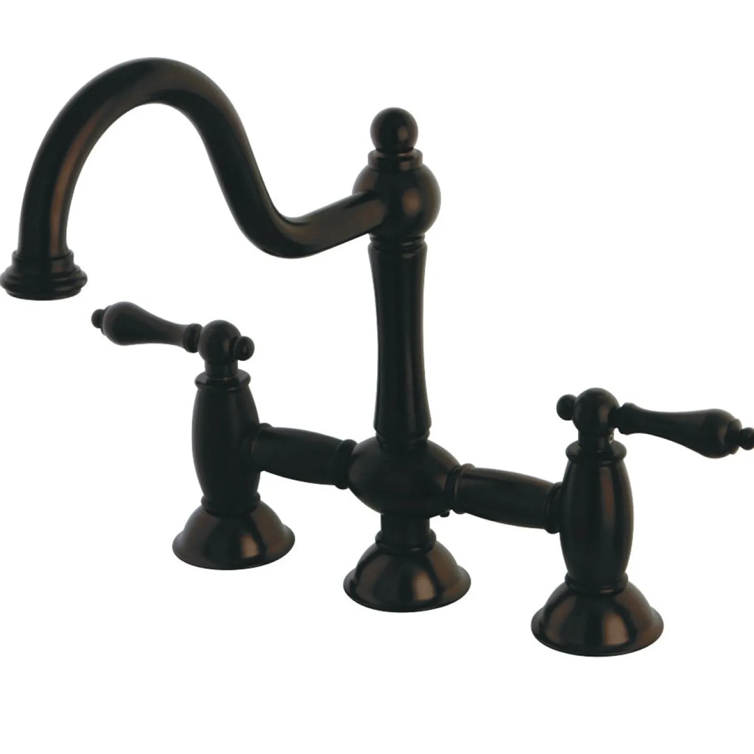 Kingston Brass Restoration Kitchen Bridge Faucet