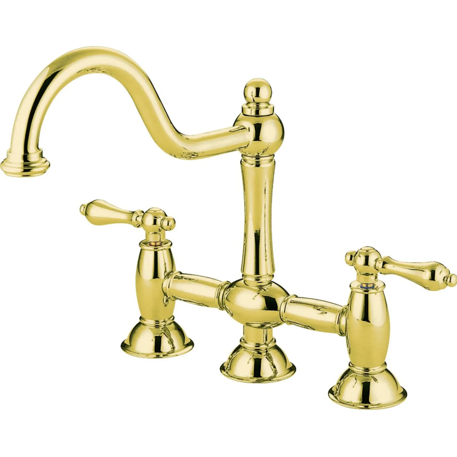 Kingston Brass Restoration Kitchen Bridge Faucet
