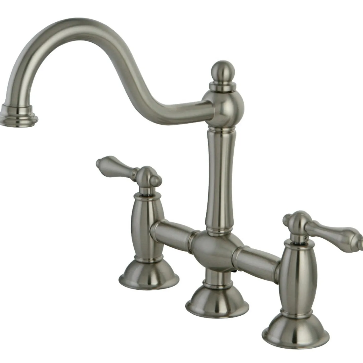 Kingston Brass Restoration Kitchen Bridge Faucet