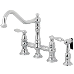 Kingston Brass Restoration Kitchen Faucet with Side Sprayer
