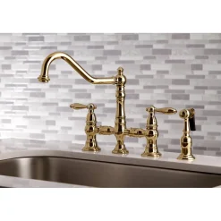 Kingston Brass Restoration Kitchen Faucet with Side Sprayer