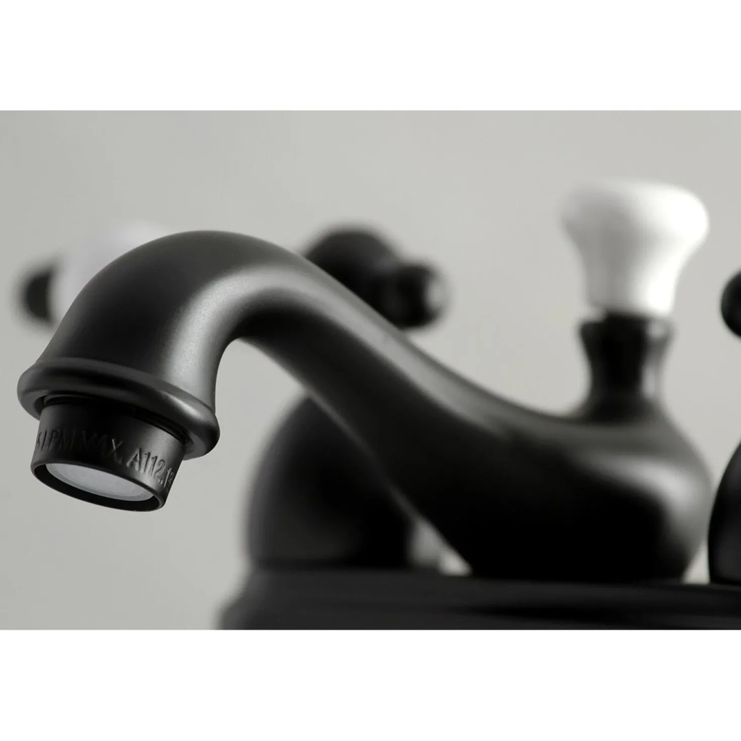 Kingston Brass Restoration Lever-Handle 4-Inch Centerset Bathroom Faucet