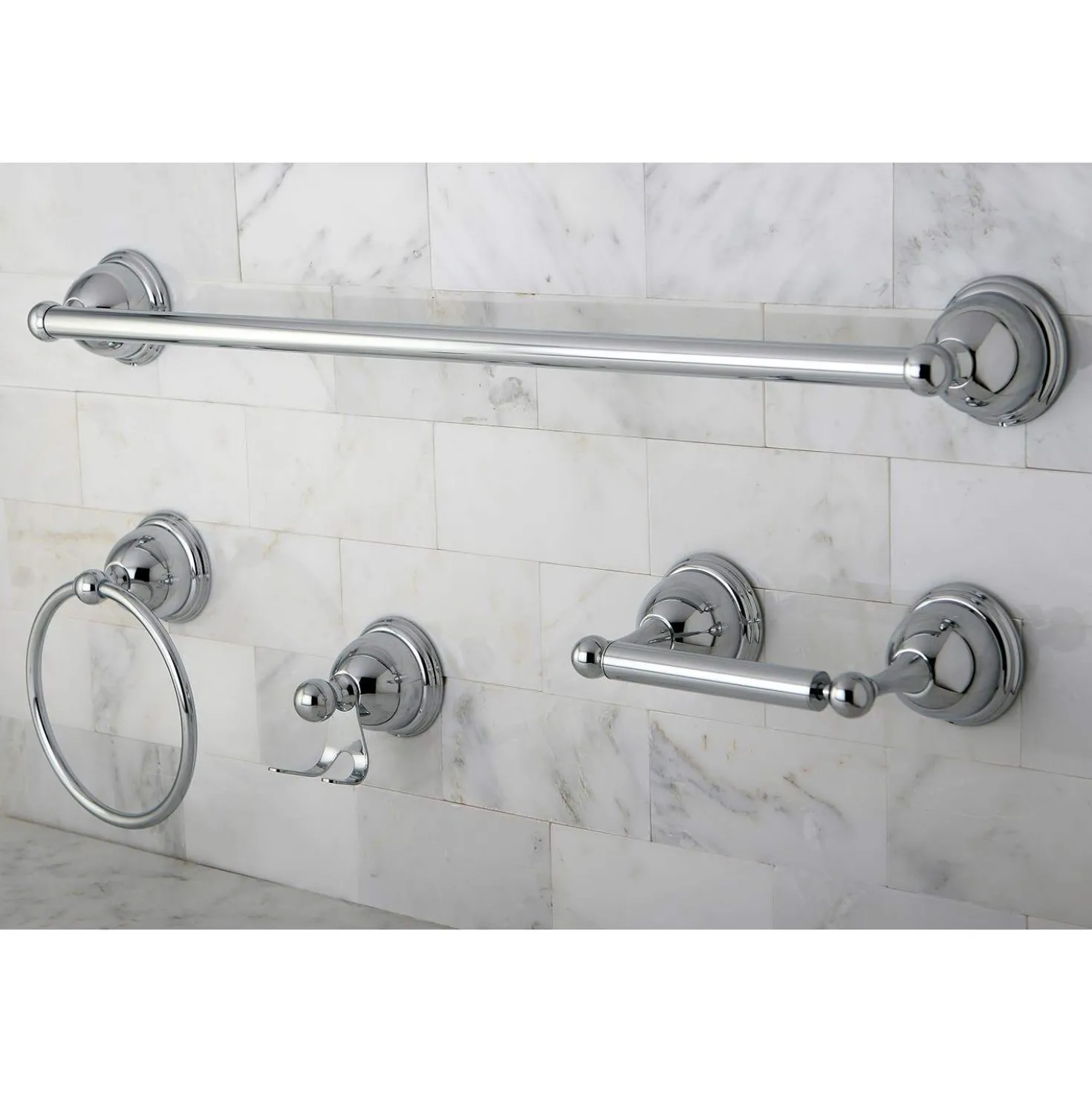Kingston Brass Restoration 4-Piece 24" x 3.13" Bathroom Hardware