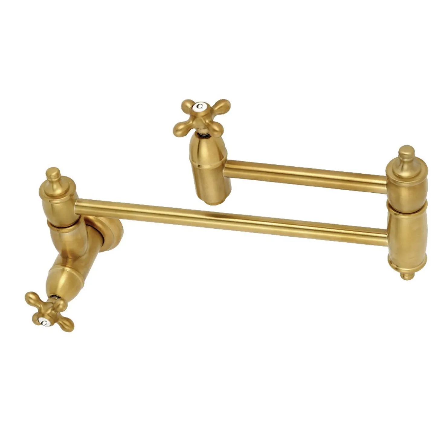 Kingston Brass Restoration Single Hole Wall Mount Pot Filler Kitchen Faucet