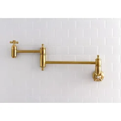 Kingston Brass Restoration Single Hole Wall Mount Pot Filler Kitchen Faucet