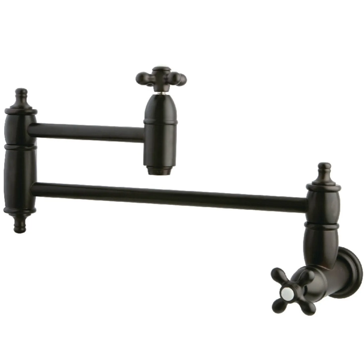 Kingston Brass Restoration Single Hole Wall Mount Pot Filler Kitchen Faucet