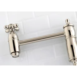 Kingston Brass Restoration Single Hole Wall Mount Pot Filler Kitchen Faucet