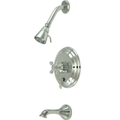 Kingston Brass Restoration Single Handle Polished Chrome Tub and Shower Faucet