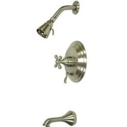 Kingston Brass Restoration Single Handle Solid Brass Tub and Shower Faucet