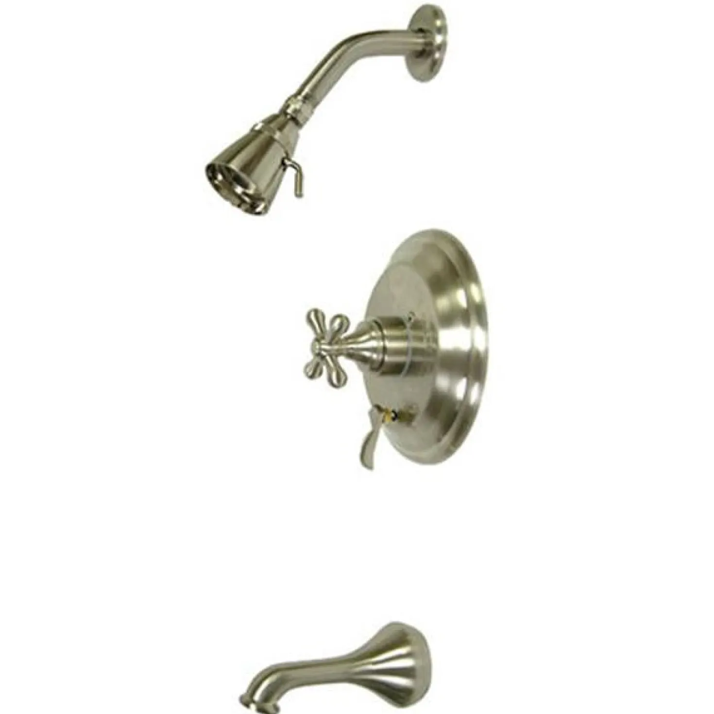 Kingston Brass Restoration Single Handle Solid Brass Tub and Shower Faucet