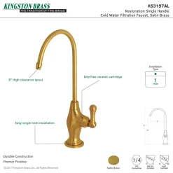 Kingston Brass Restoration Single-Handle Water Filtration Faucet