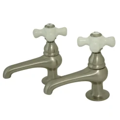 Kingston Brass Restoration Two-Handle Basin Tap Faucet