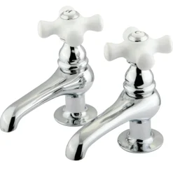 Kingston Brass Restoration Two-Handle Basin Tap Faucet