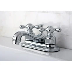Kingston Brass Restoration Two-Handle 4-Inch Centerset Bathroom Faucet