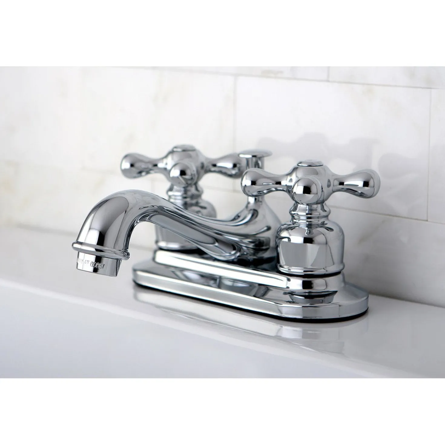 Kingston Brass Restoration Two-Handle 4-Inch Centerset Bathroom Faucet
