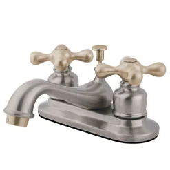 Kingston Brass Restoration Two-Handle 4-Inch Centerset Bathroom Faucet