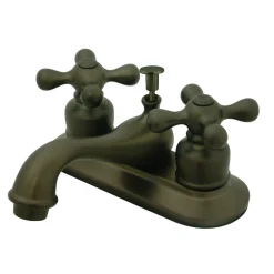 Kingston Brass Restoration Two-Handle 4-Inch Centerset Bathroom Faucet