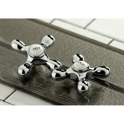 Kingston Brass Restoration Two-Handle Three-Hole Wall Mount Roman Tub Faucet