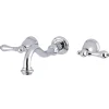 Kingston Brass Restoration Two-Handle 3-Hole Wall Mount Roman Tub Faucet