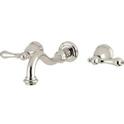 Kingston Brass Restoration Two-Handle 3-Hole Wall Mount Roman Tub Faucet