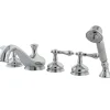 Kingston Brass Restoration Three Handle Roman Tub Filler with Hand Shower