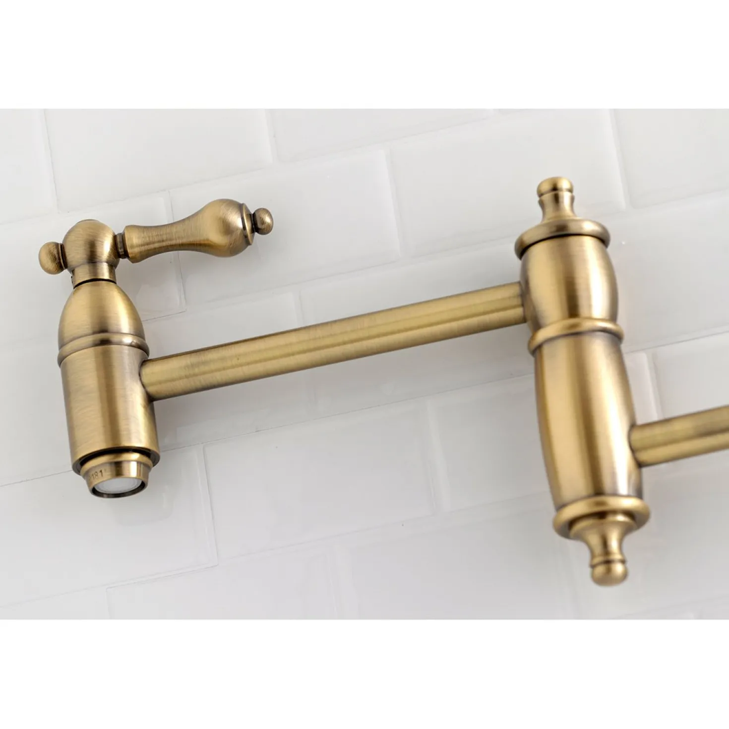 Kingston Brass Restoration Wall Mount Pot Filler Kitchen Faucet