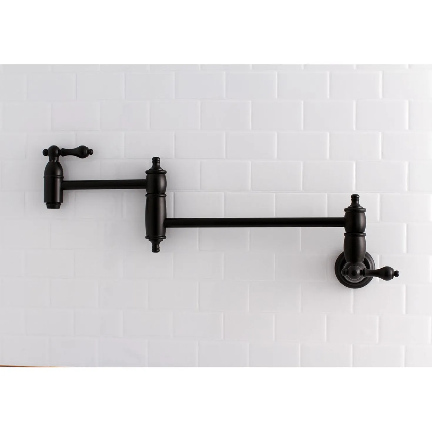 Kingston Brass Restoration Wall Mount Pot Filler Kitchen Faucet