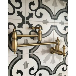 Kingston Brass Restoration Wall Mount Pot Filler Kitchen Faucet
