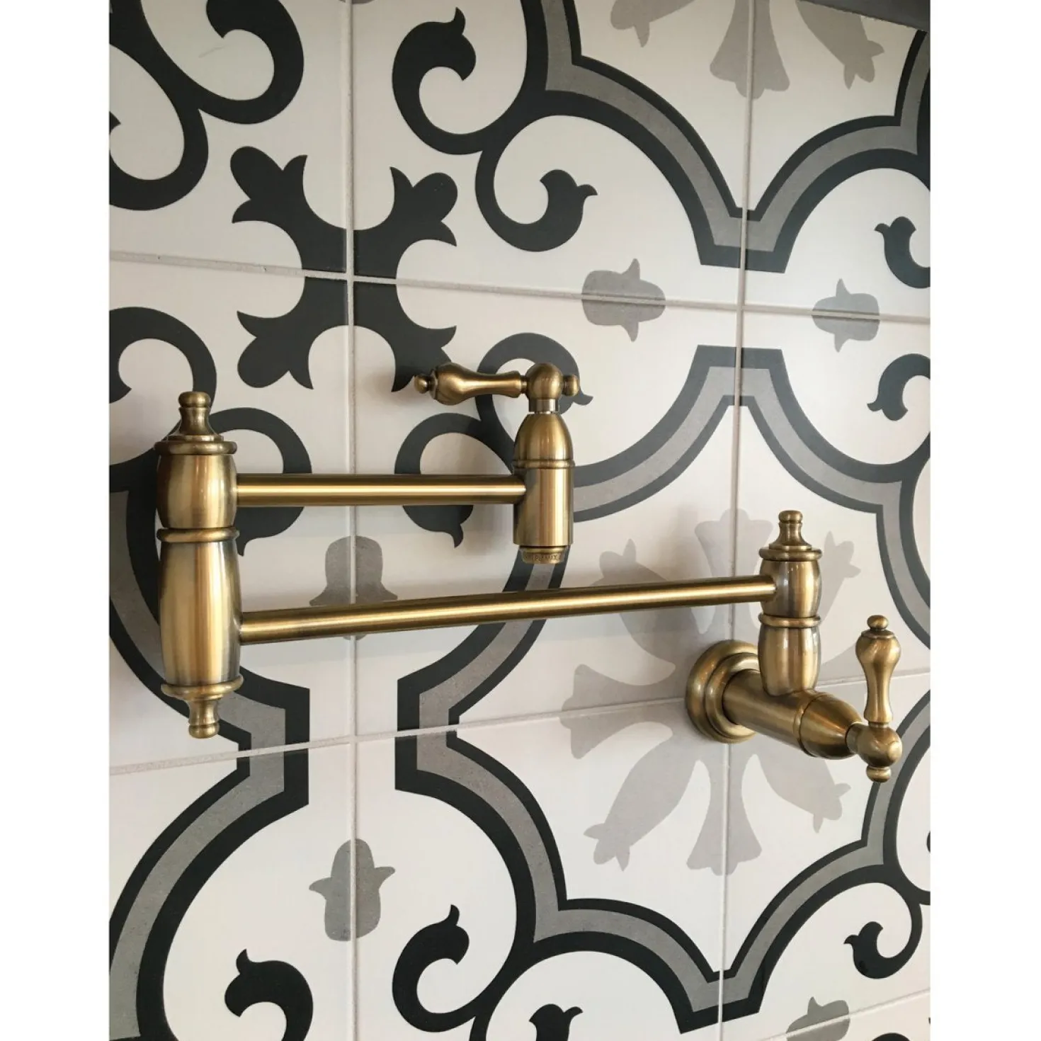 Kingston Brass Restoration Wall Mount Pot Filler Kitchen Faucet