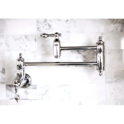 Kingston Brass Restoration Wall Mount Pot Filler Kitchen Faucet